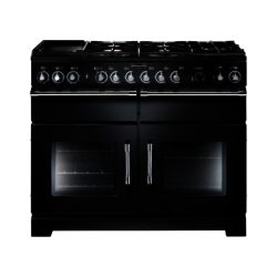 Rangemaster Excel 110cm Dual Fuel 80520 Range Cooker in Gloss Black with FSD Hob